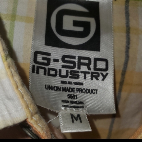 Gstar Raw Men's LS Shirt with Roll Up Button Sleeves - Picture 3 of 10